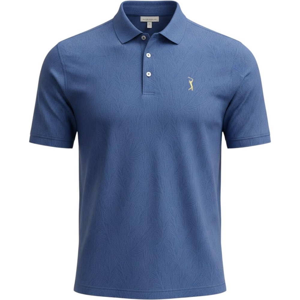 Peter Millar Shirt Men's 2XL Navy Golf Polo Summer Comfort The Player Logo